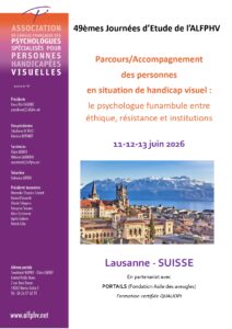 Affiche avec le tire des Journées, les dates, le lieu et une photo de Lausanne
